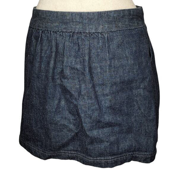 Denim Mini Jean Skirt with Pockets Size 4 - Picture 2 of 5